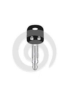Car remote control key. Illustration of Black Car Key Remote Control Device